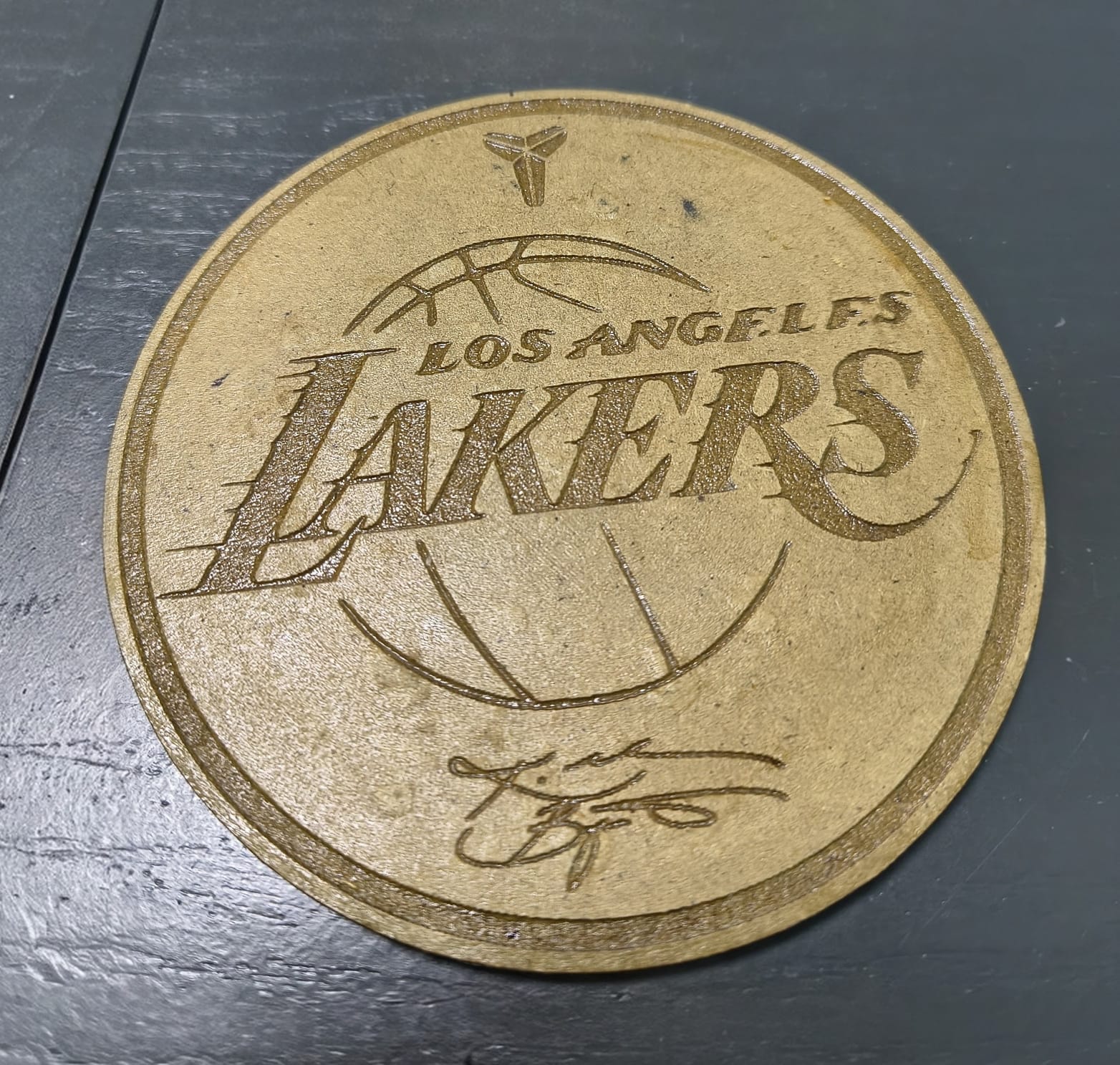 Posavasos Circular de Madera Personalizado